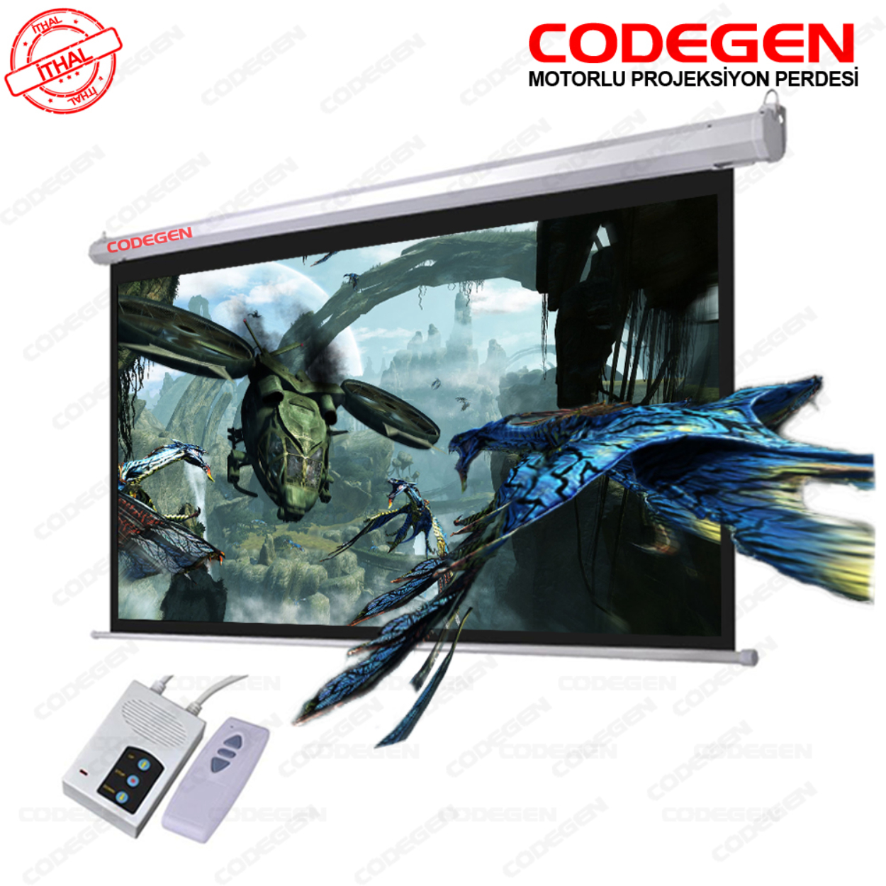 CODEGEN EX-18 MOTORLU 180X180 PERDE+KUMANDA - EX-18