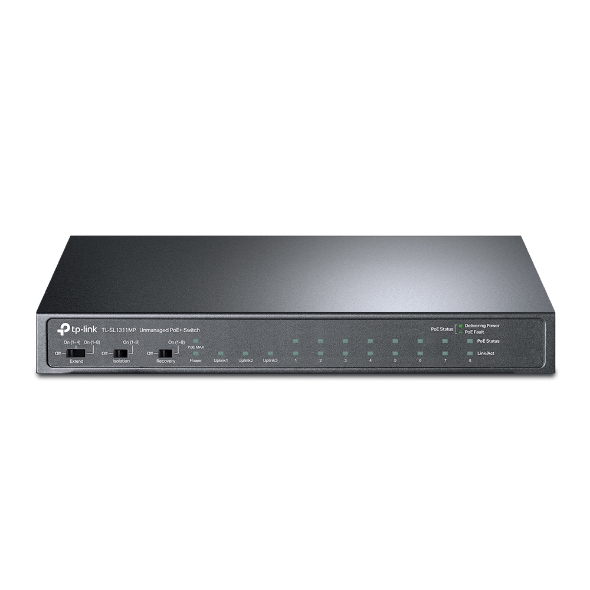 Tp-Link TL-SL1311MP 8-Port 10/100Mbps + 3-Port Gig. Switch with 8-Port PoE+(124W - Net.Swi.Poe.Yok.0018