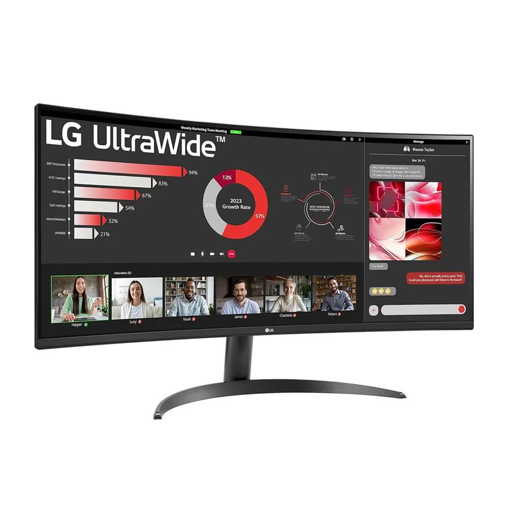 Lg 34" 34WR50QC-B 5ms QHD DPHDMI 100Hz  VESA VA Kavisli Monitör - Bbi.Isl.Mon.0136