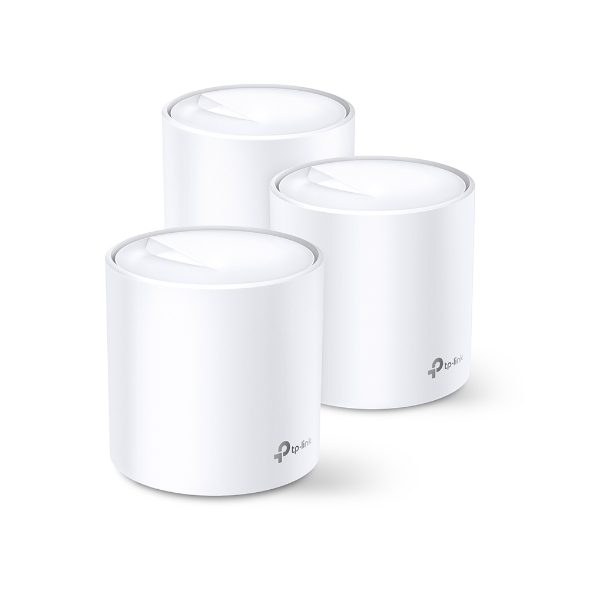 Tp-Link Deco X60(3-pack) AX5400 Whole Home Mesh Wi-Fi 6 System (3X)(Menzil Geniş - Net.Acc.Men.0009