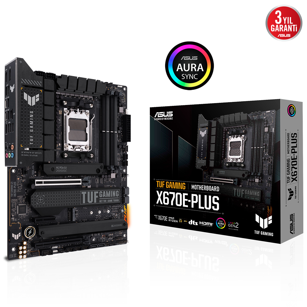 Asus TUF GAMING X670E-PLUS DDR5 6400 AM5 HDMI DP 4xM2 Usb3.2 ATX - 90MB1BJ0-M0EAY0