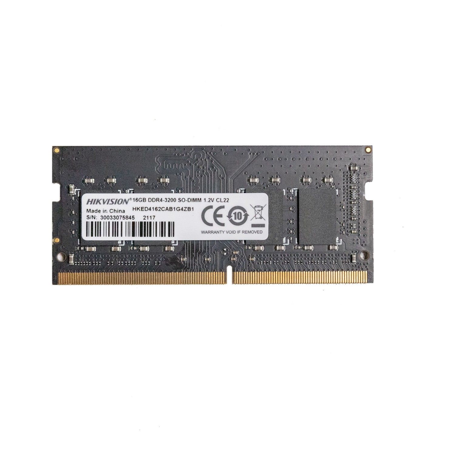 Hikvision 8GB DDR4 3200MHZ SODIMM CL22 (HKED4082CAB1G4ZB1) - Bbi.Isl.Bel.Not.0020