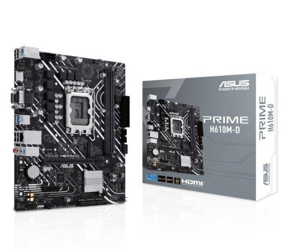 Asus PRIME H610M-D H610 DDR5 M.2 USB3.2 HDMI/VGA PCI 3.0 1700p Anakart - Bbi.Isl.Ank.Int.0093