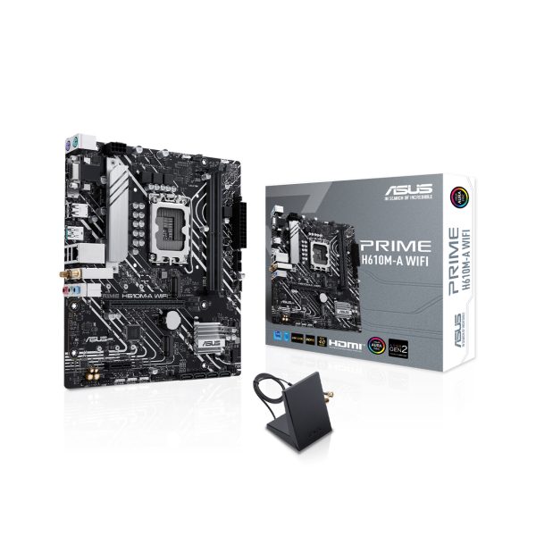 Asus PRIME H610M-A WIFI H610 DDR5 M.2 USB3.2 DP/HDMI/VGA PCI 4.0 1700p - Bbi.Isl.Ank.Int.0096
