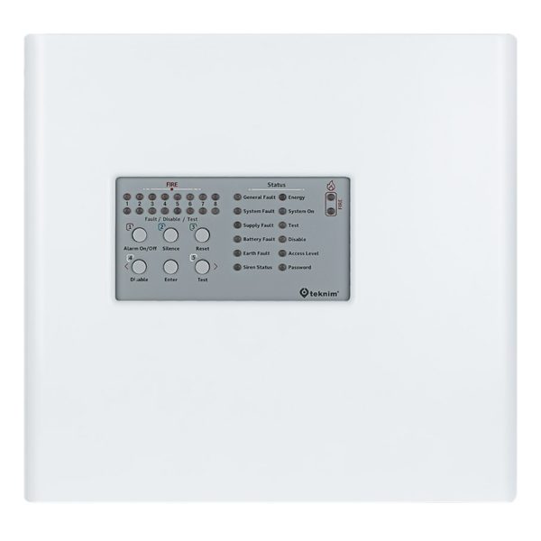 TEKNİM TFP-4408P 8 BÖLGELİ PLASTİK KASA KONVANSİYONEL YANGIN ALARM PANELİ - TFP-4408P