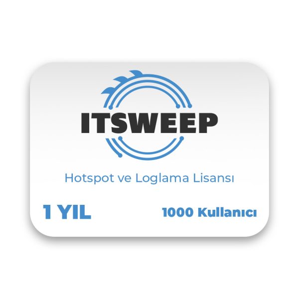 ITSWEEP HS1-1000 Hotspot ve Loglama Lisansı - 1 Yıl (1000 Kullanıcı) - HS1-1000
