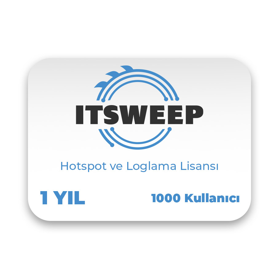 ITSWEEP HS1-1000 Hotspot ve Loglama Lisansı - 1 Yıl (1000 Kullanıcı) - HS1-1000