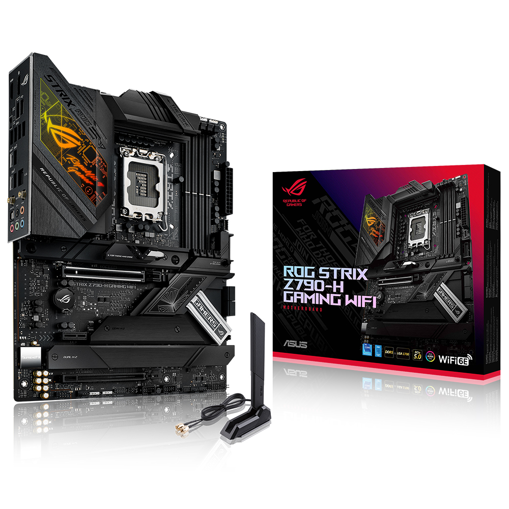 Asus ROG STRIX Z790-H GAMING WIFI 1700P DDR5 7800(OC) HDMI DP W6E BT GBit ATX - 90MB1E10-M0EAY0