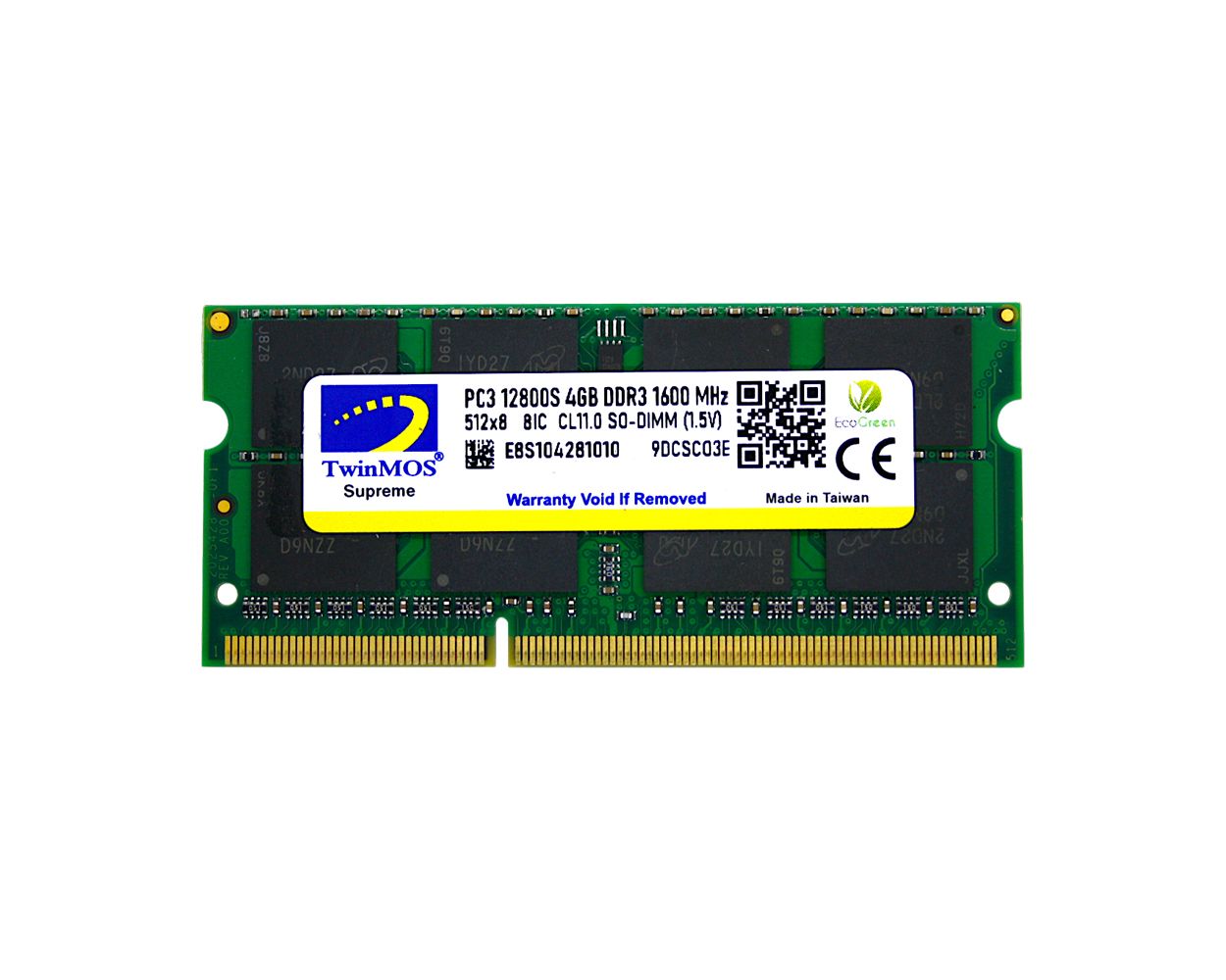 Twinmos Sodimm 4GB 1600Mhz 1.5V DDR3 Kutulu Notebook Bellek (MDD34GB1600N) - MDD34GB1600N