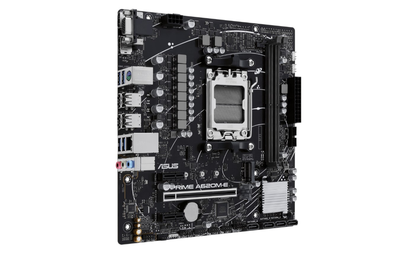 Asus PRIME A620M-E AMD A620 DDR5 6400 USB3.2 M2 DP/HDMI/VGA PCI 3.0 AM5 Anakart - Bbi.Isl.Ank.Amd.0042