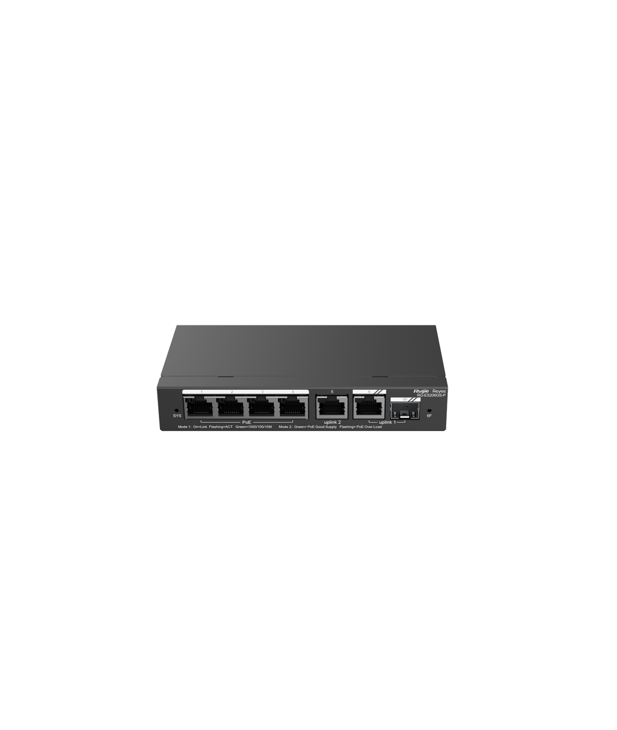 Ruijie Reyee RG-ES206GS-P 4-Port 10/100/1000 4-Port PoE+ (54W) 1xGB
