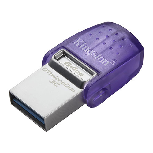 Kingston 64GB DataTraveler Microduo Typc C USB Bellek (DTDUO3CG3/64GB) - DTDUO3CG3/64GB