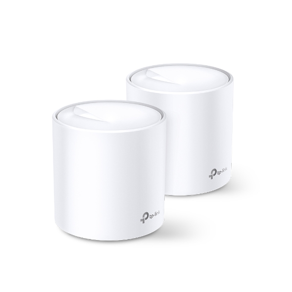 Tp-Link Deco X60(2-pack) AX5400 Whole Home Mesh Wi-Fi 6 System (2X)(Menzil Geniş - Net.Acc.Men.0028