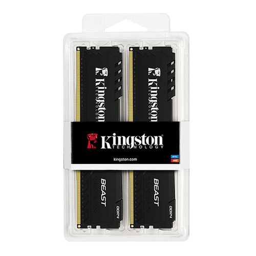 Kingston 32GB (2x16GB) 3600MHz DDR4 CL18 DIMM Beast Black TR (KF436C18BBK2/32TR - Bbi.Isl.Bel.Mas.0133