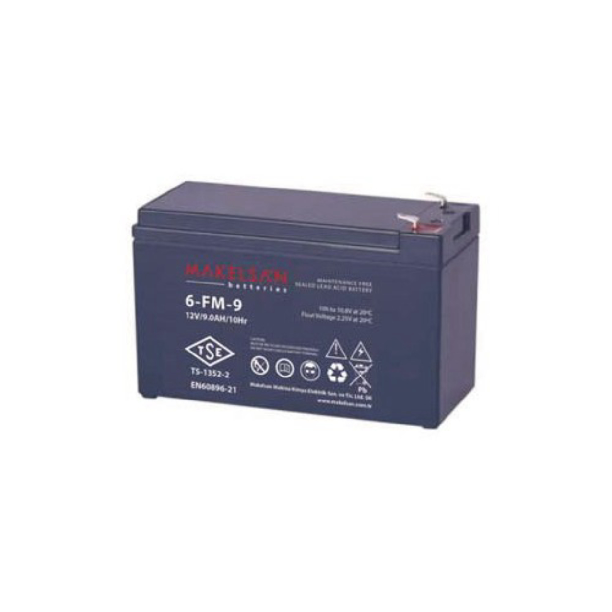 Makelsan 12V 9Ah TSE UPS VLRA Battery Akü - Guc.Aku.0005