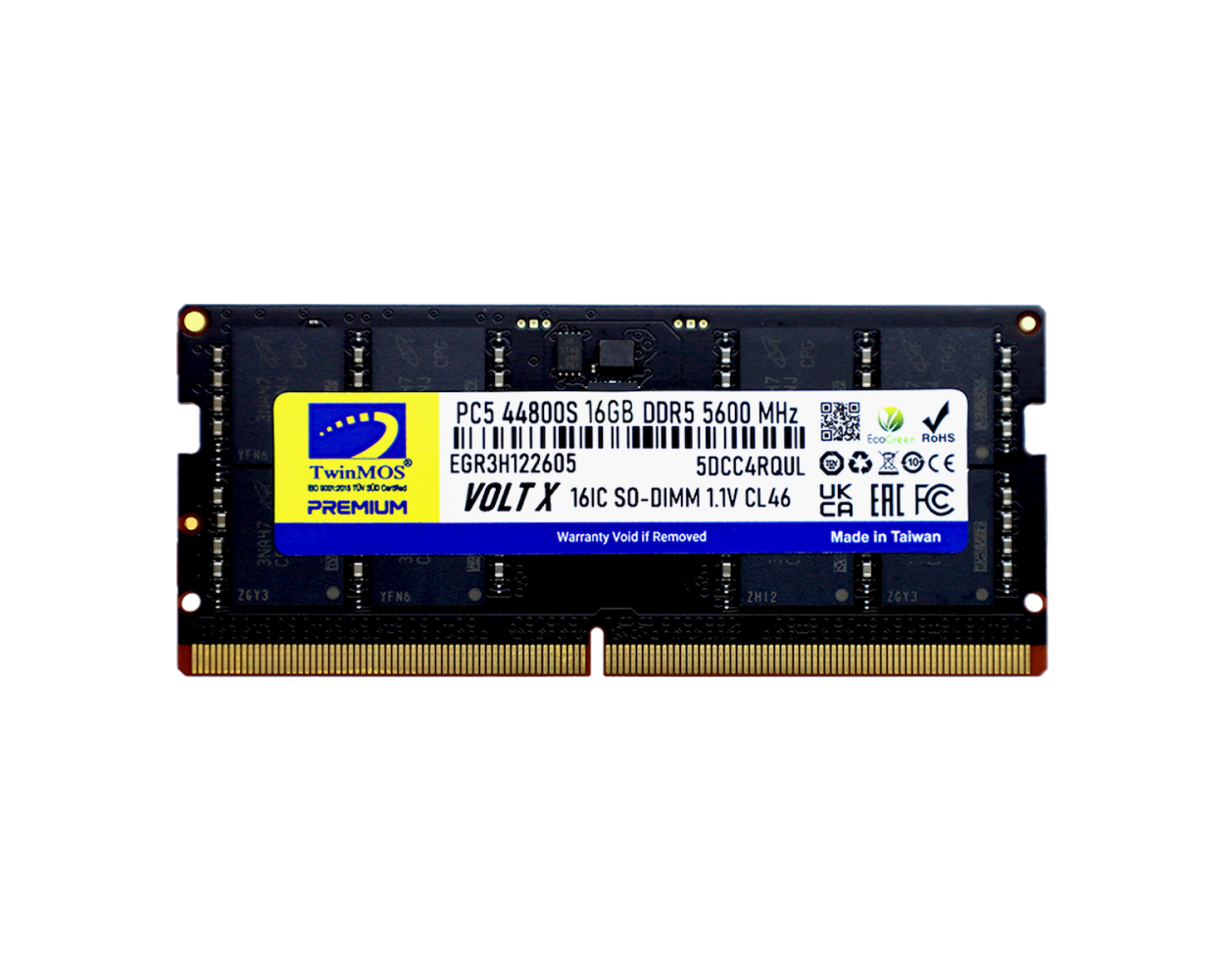 TWINMOS TMD516GB5600S46 16GB (Tek Parça) DDR5 5600MHz Notebook Bellek - 35219