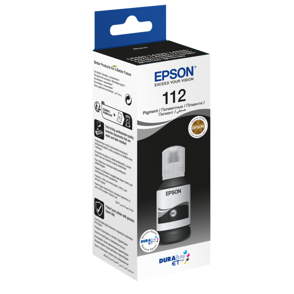 EPSON T06C14 (112) EcoTank Black Siyah Şişe Mürekkep 127 ml - C13T06C14A