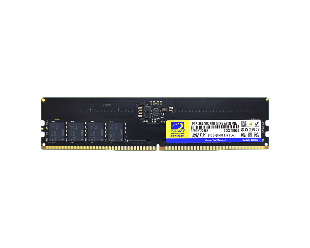 TWINMOS TMD58GB4800U40 8GB DDR5 4800Mhz PC Bellek - 35221