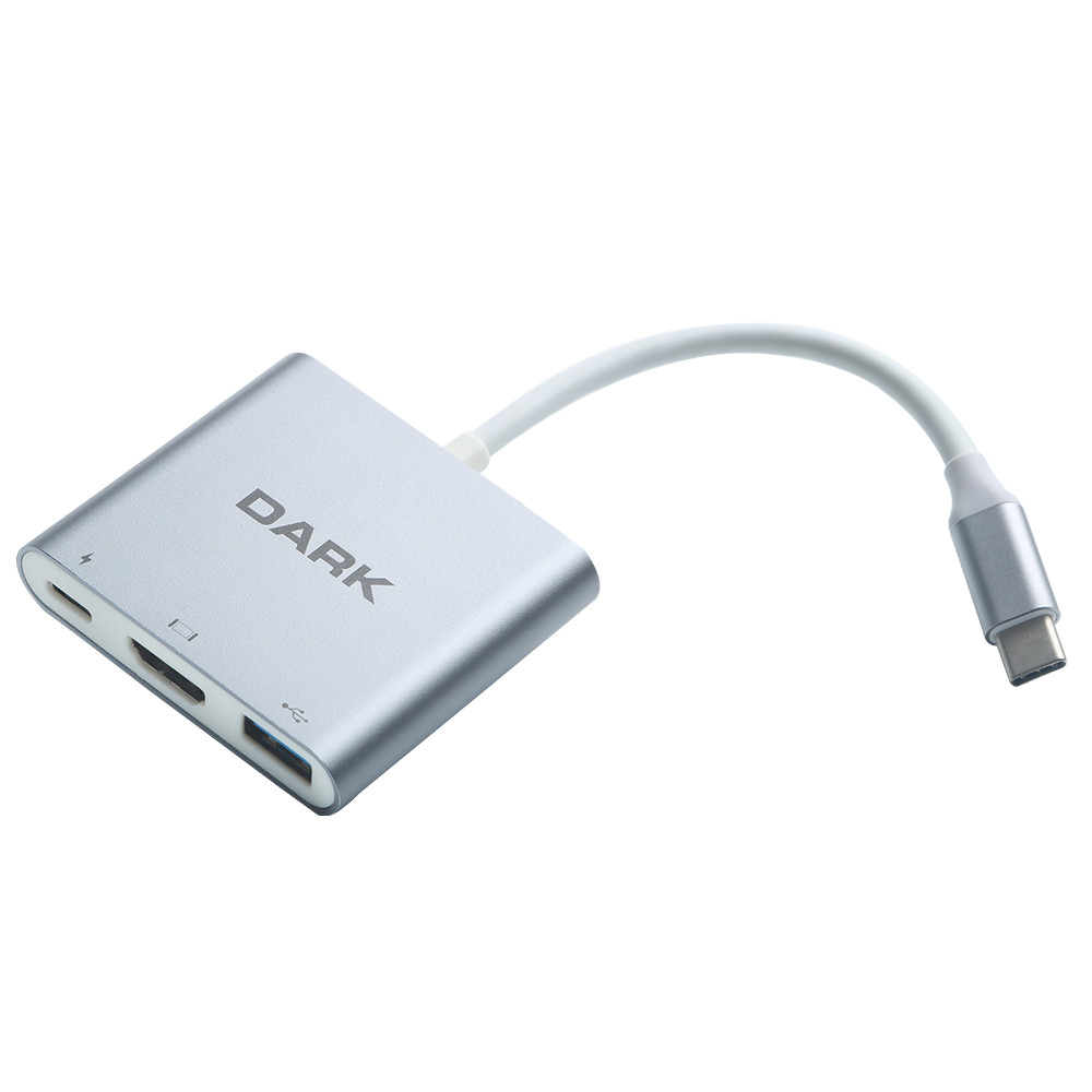 Dark 3in1 USB Type C to USB 3.0/HDMI/Type C Çevirici [DK-AC-U31X32] - DK-AC-U31X32