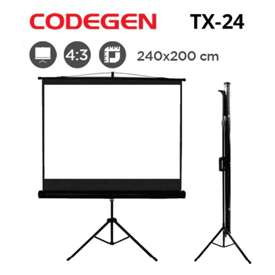 CODEGEN TX-24 AYAKLI (Tripod) 240X200 Projeksiyon Perdesi - TX-24