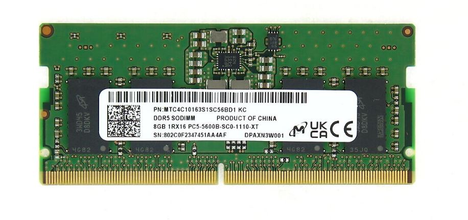 MICRON 8GB DDR5 5600MHz Notebook Bellek Bulk - 38449