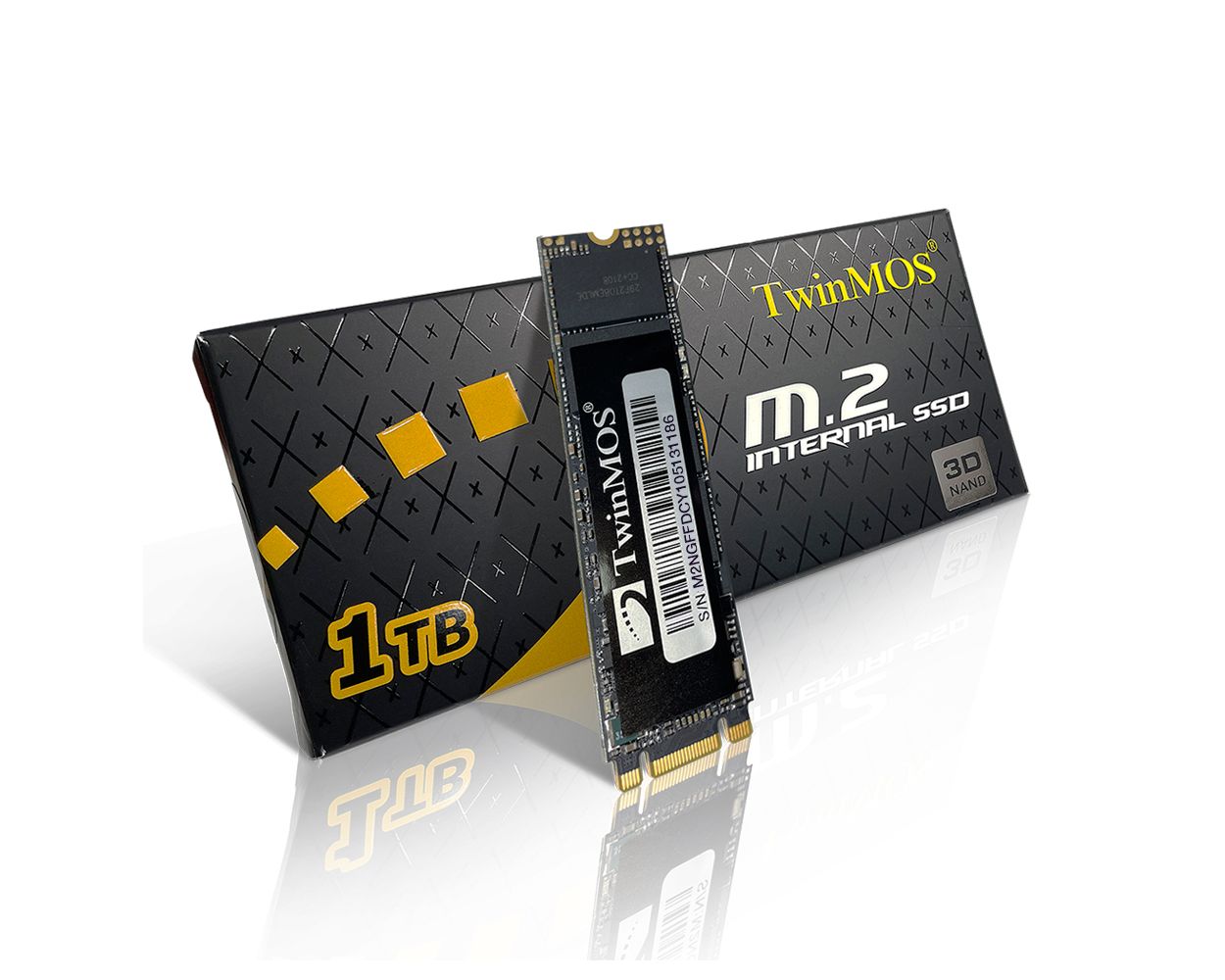 TWINMOS NGFFGGBM2280 M.2 1TB (580/550MB/s) PCIe SATA (3D NAND) SSD Disk (22x80MM) - 35908