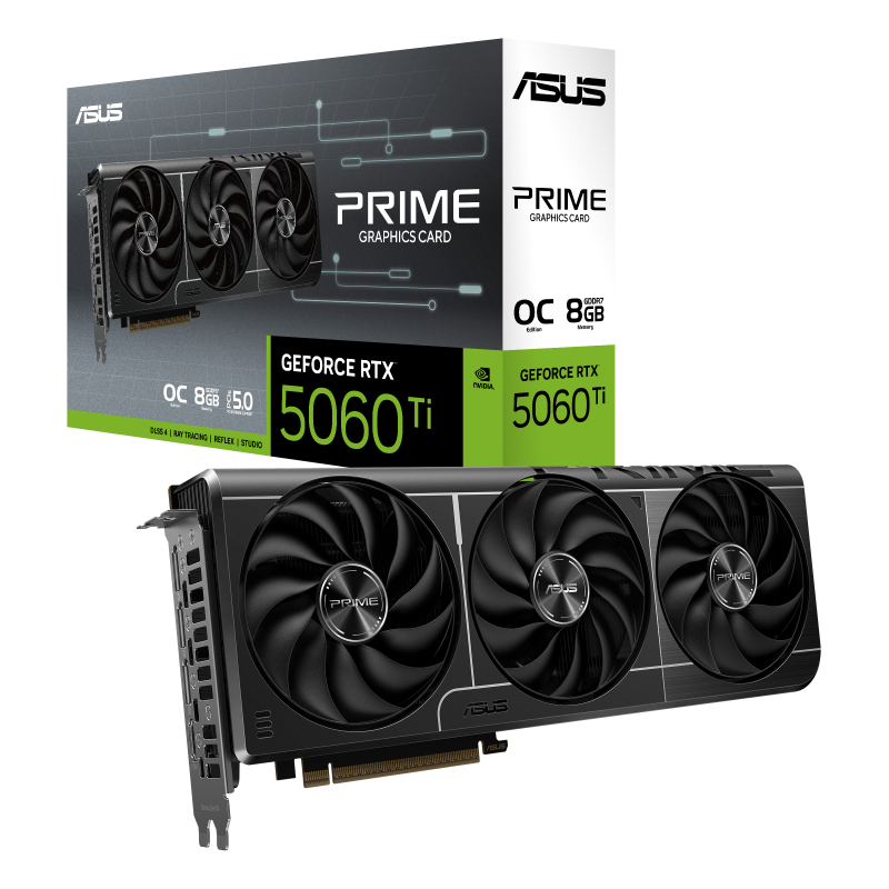 ASUS PRIME-RTX5060TI-O8G 8GB Nvidia RTX5060Ti GDDR7 128bit HDMI 3xDP 16x Ekran Kartı - 38979