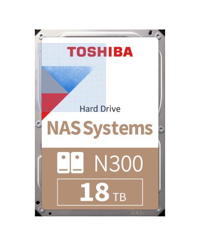 TOSHIBA HDWG51JUZSVA N300 3.5" 18TB 7200rpm 512MB Sata 7/24 NAS Harddisk - 39550