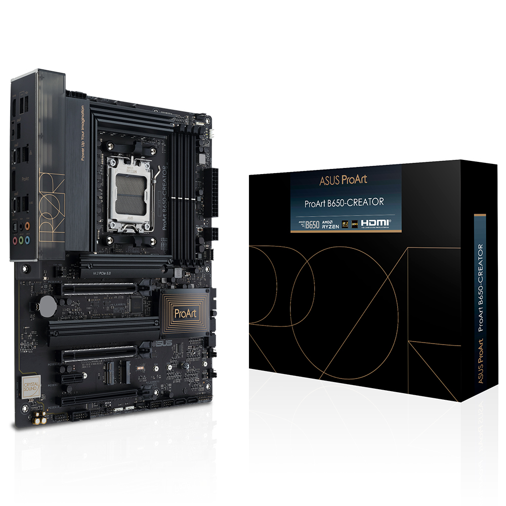 Asus PROART B650-CREATOR AM5 DDR5 6400(OC) HDMI DP M.2 USB3.2 PCIe5.0 W6E BT ATX - 90MB1C40-M0EAY0