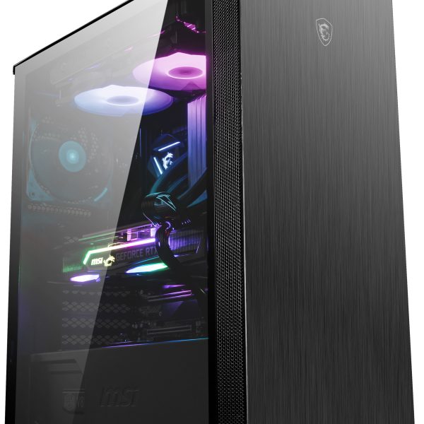 MSI MPG SEKIRA 100P 4x120mm Fan Temperli Cam E-ATX Gaming Kasa - MPG SEKIRA 100P