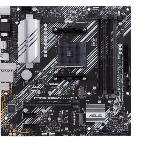 Asus PRIME B550M-A WIFI II B550 DDR4 USB3.2 M.2 HDMI/DVI/VGA PCI 4.0 AM4 Anakart - Bbi.Isl.Ank.Amd.0023