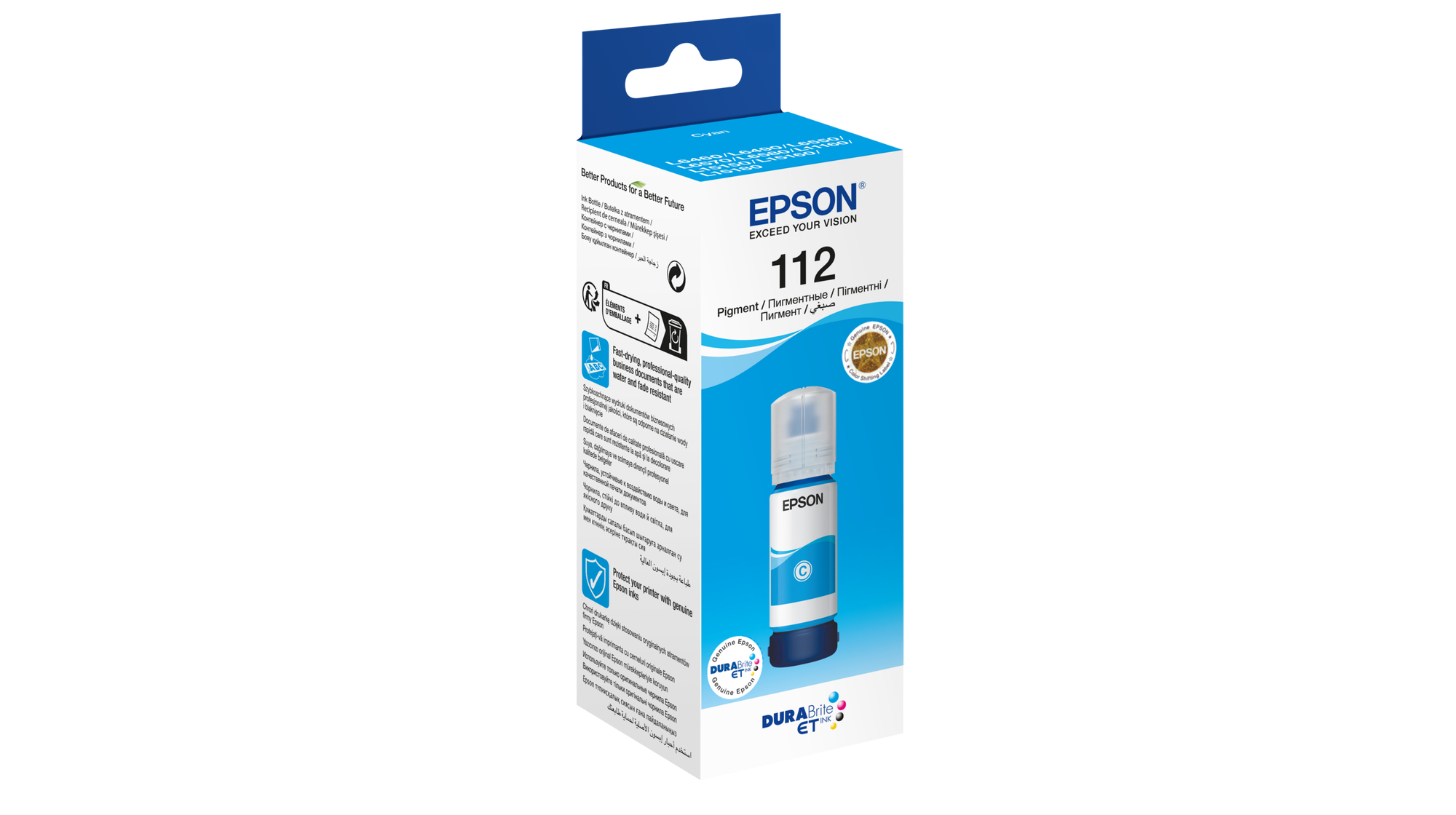 EPSON T06C24 (112) EcoTank Cyan Mavi Şişe Mürekkep 70ml - C13T06C24A