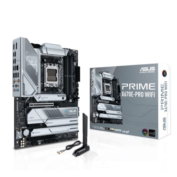 Asus PRIME X670E-PRO WIFI AMD X670 DDR5 USB3.2 M.2 DP/HDMI PCI 4.0 AM5 Anakart - Bbi.Isl.Ank.Amd.0044