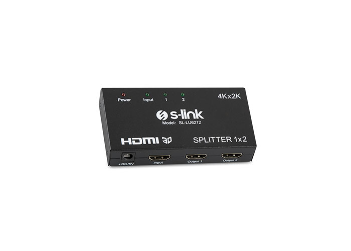 S-LINK SL-LU6212 2 Port 4K*2K HDMI Splitter - SL-LU6212