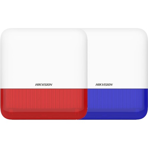 Hikvision DS-PS1-E-WE Kablosuz Dış Ortam Siren Kırmızı - Guv.hir.set.0008