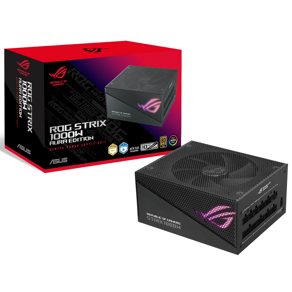 Asus ROG-STRIX-1000G-AURA 1000W 80+Gold Modüler ATX3.0 PCI-e 5.0 Power Supply - 90YE00P1-B0NA00