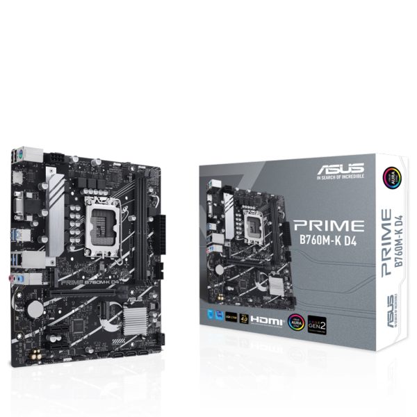 Asus PRIME B760M-K D4  B760 DDR4 M.2  HDMI/VGA  PCI 4.0 1700p Anakart - Bbi.Isl.Ank.Int.0047