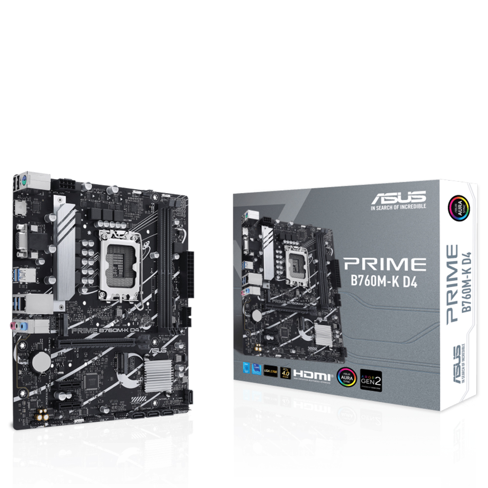 Asus PRIME B760M-K D4  B760 DDR4 M.2  HDMI/VGA  PCI 4.0 1700p Anakart - Bbi.Isl.Ank.Int.0047