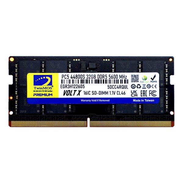 TwinMOS Sodimm DDR5 32 GB 5600MHz CL46 Notebook Ram - TMD532GB5600S46
