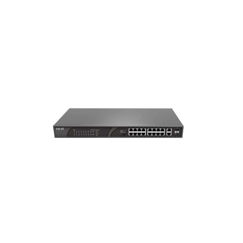 Ruijie Reyee RG-ES118S-LP 16 Port 10/100 PoE 2XCombo Uplink (120W) Rack Mount Sw - Net.Swi.Poe.Yok.0020