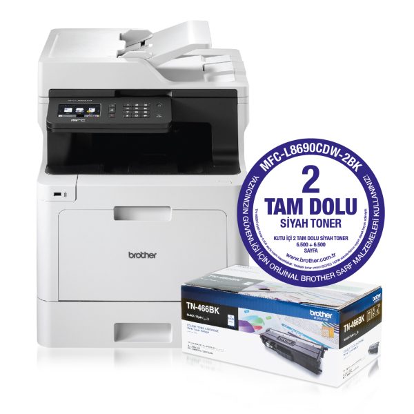 Brother MFC-L8690CDW-2BK Çok Fonk. Faxlı Renkli Lazer Yazıcı (Dublex
