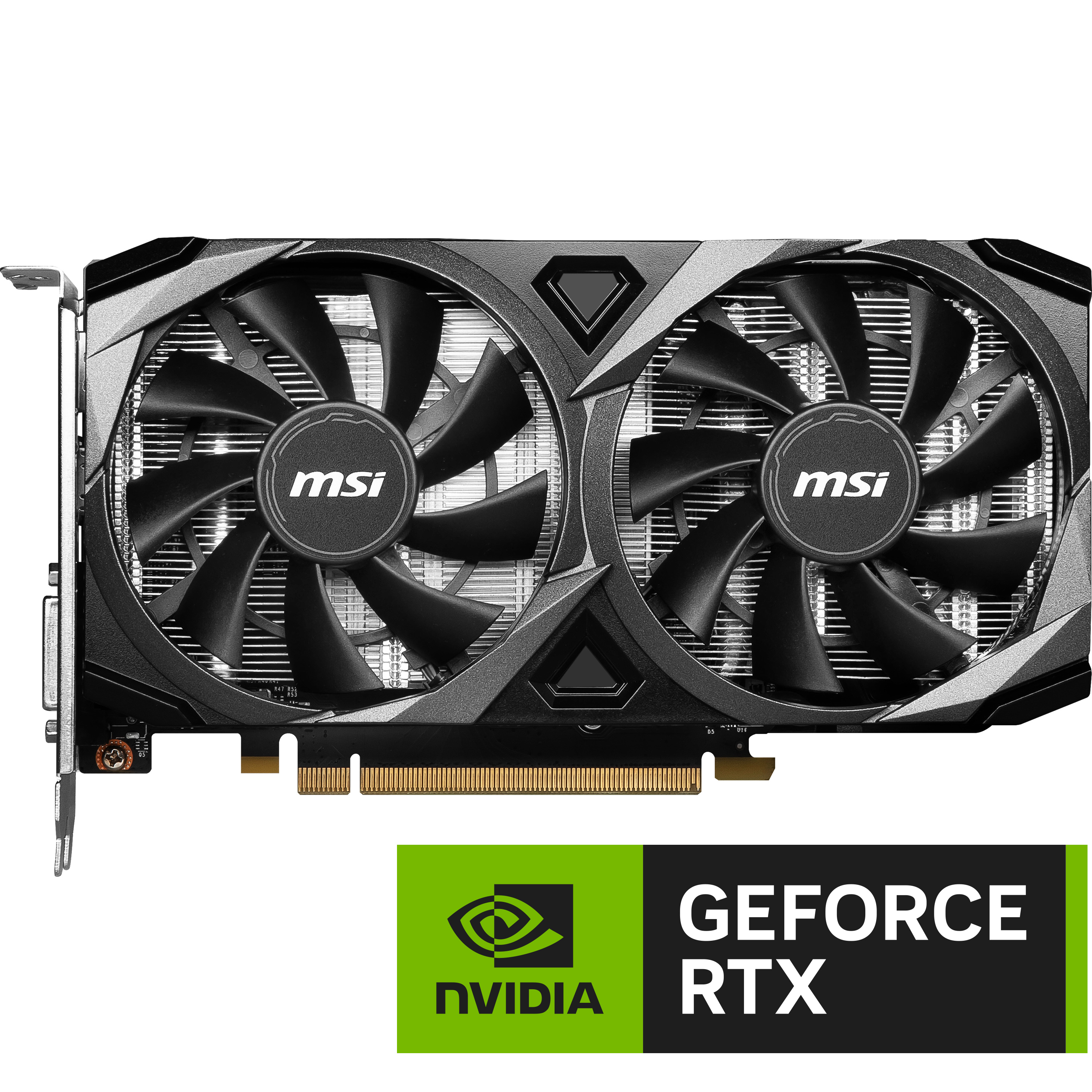 MSI 8GB GEFORCE RTX 3050 VENTUS 2X XS 8G OC GDDR6 128Bit HDMI DP DVI-D DL - RTX 3050 VENTUS 2X XS 8G