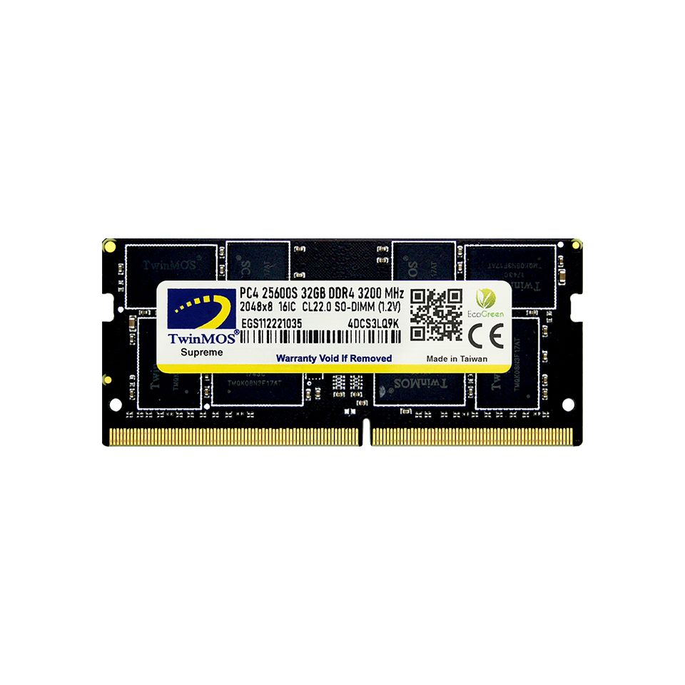 Twinmos Sodimm 32GB 3200Mhz DDR4 Kutulu Notebook Bellek (MDD432GB3200N) - MDD432GB3200N