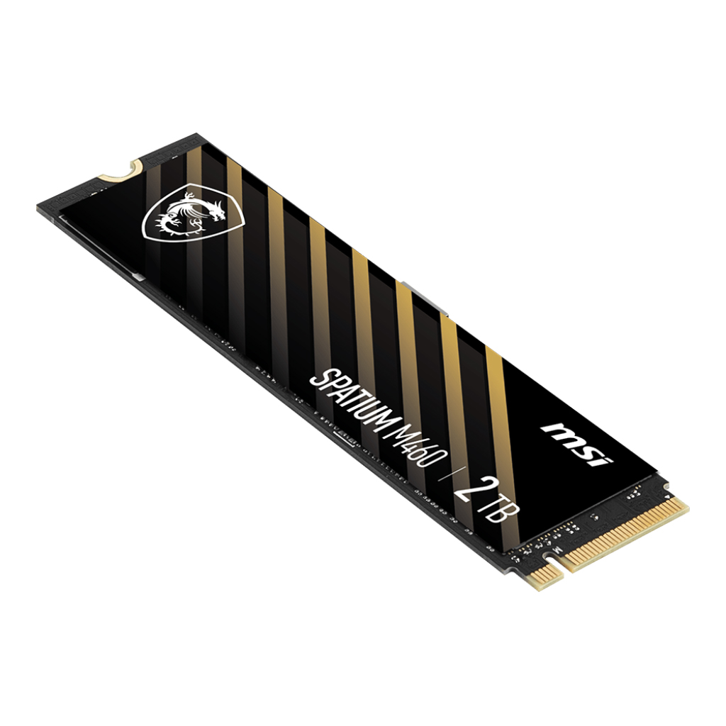 MSI 2TB SPATIUM M460 PCIe 4.0 NVMe M.2 2TB M2 SSD 4800-4400MB/s - M460 PCIe 4.0 NVMe M.2 2