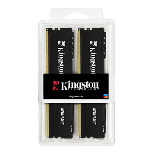Kingston 16GB (2x8GB) 3200MHz DDR4 CL16 DIMM Beast Black TR (KF432C16BBK2/16TR) - Bbi.Isl.Bel.Mas.0127