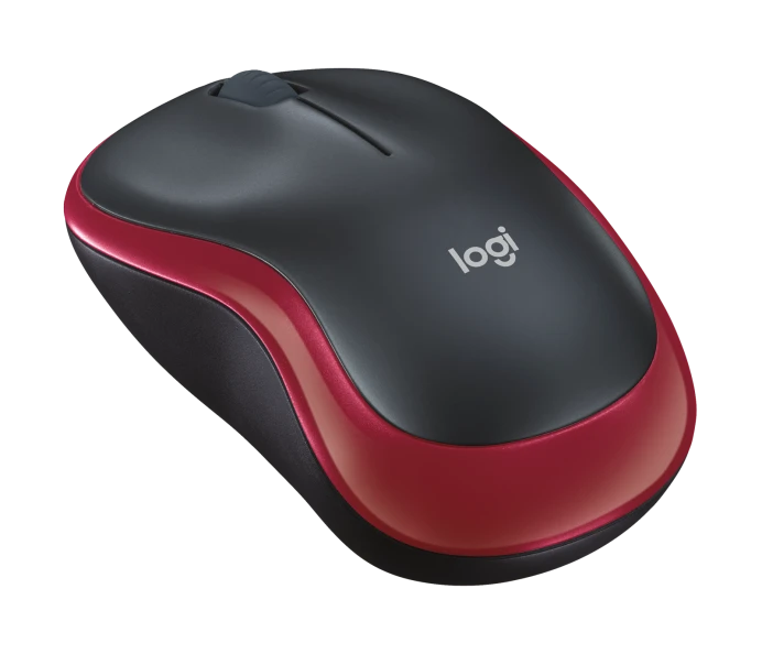 LOGITECH M185 Kırmızı-Gri Kablosuz Mouse (910-002237) - 910-002237