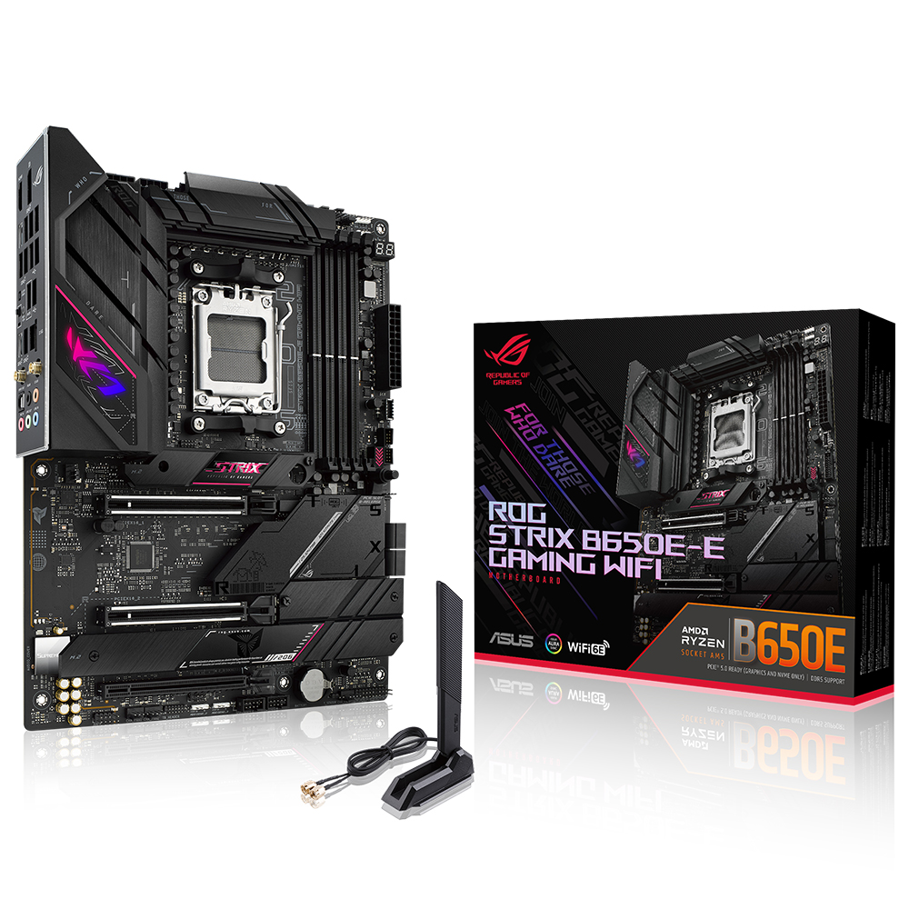 Asus ROG STRIX B650E-E GAMING WIFI AM5 DDR5 6400(OC) HDMI DP M.2 USB3.2 Wifi 6E - 90MB1BB0-M0EAY0