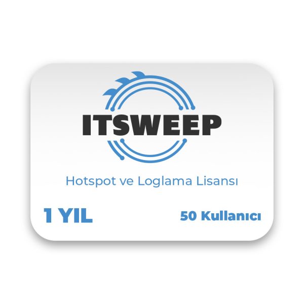 ITSWEEP HS1-50 Hotspot ve Loglama Lisansı - 1 Yıl (50 Kullanıcı) - HS1-50