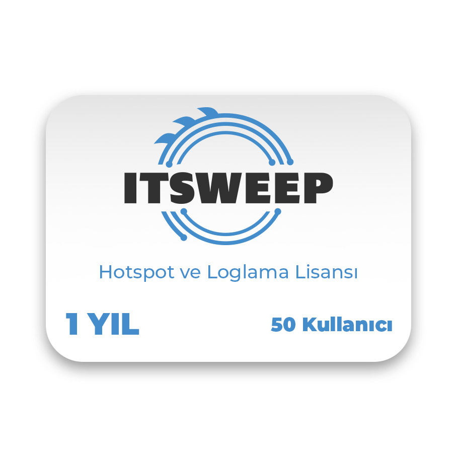 ITSWEEP HS1-50 Hotspot ve Loglama Lisansı - 1 Yıl (50 Kullanıcı) - HS1-50