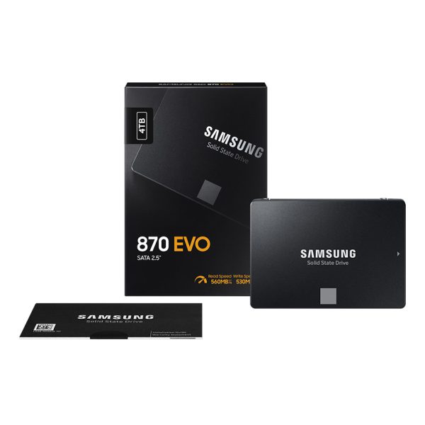 SAMSUNG 4TB 870 EVO SATA3-6  560/530MB/s SSD - MZ-77E4T0BW